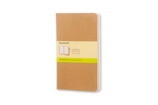 Moleskine Plain Cahier L - Kraft Cover (3 Set), Multiple copy pack Book