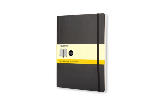 Moleskine Soft Extra Large Squared Notebook Black, Notebook / blank book Book