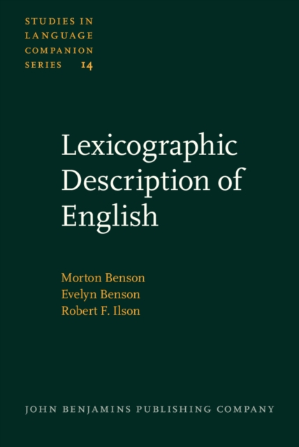 Lexicographic Description of English, PDF eBook