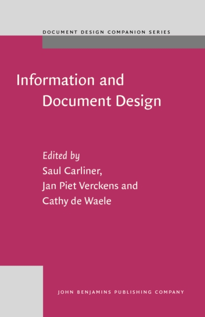 Information and Document Design : Varieties on Recent Research, PDF eBook