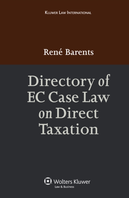 Directory of EC Case Law on Direct Taxation, PDF eBook