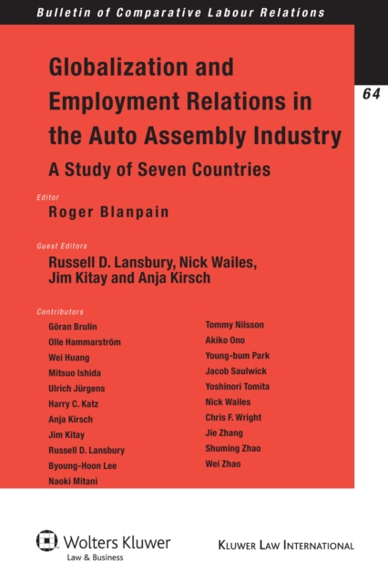 Globalization and Employment Relations in the Auto Assembly Industry : A Study of Seven Countries, PDF eBook