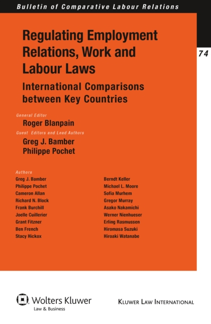Regulating Employment Relations, Work and Labour Laws : International Comparisons between Key Countries, PDF eBook