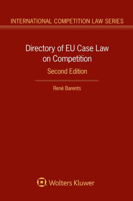 Directory of EU Case Law on Competition,, EPUB eBook