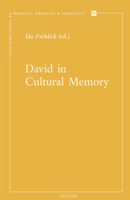 David in Cultural Memory, PDF eBook