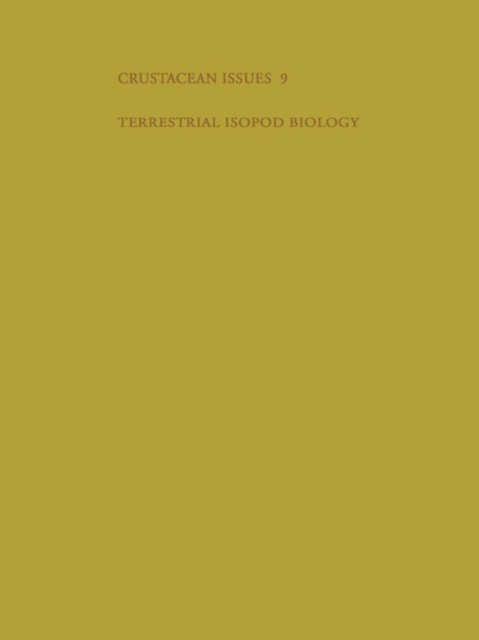 Terrestrial Isopod Biology, Hardback Book