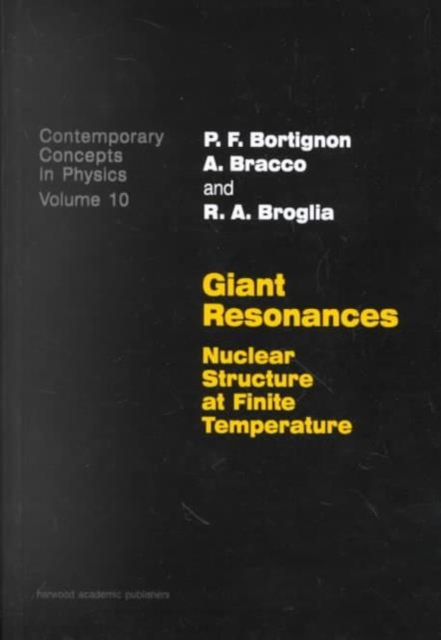 Giant Resonances, Hardback Book