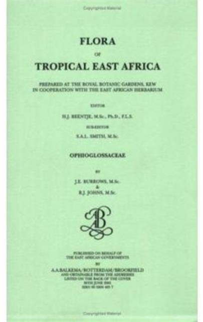 Flora of Tropical East Africa - Ophioglossaceae (2001), Paperback / softback Book