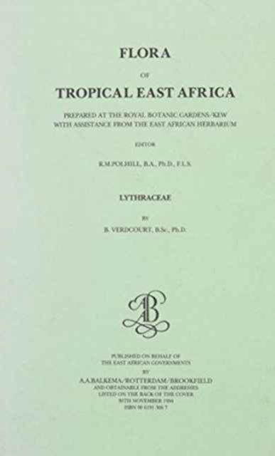 Flora of Tropical East Africa - Lythraceae (1994), Hardback Book