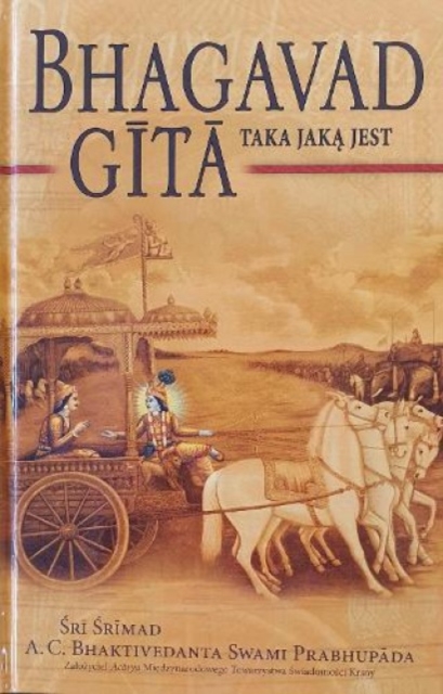 Bhagavad Gita Taka Jaka Jest [Polish language], Hardback Book