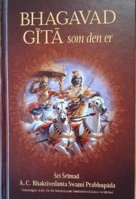 Bhagavad Gita Som Den Er [Danish Language], Hardback Book