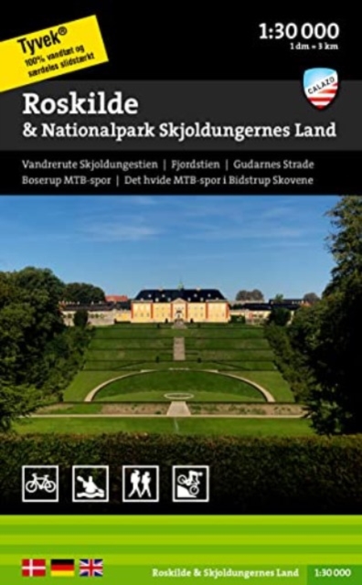 Roskilde & Nationalpark Skjoldungernes Land, Sheet map, folded Book