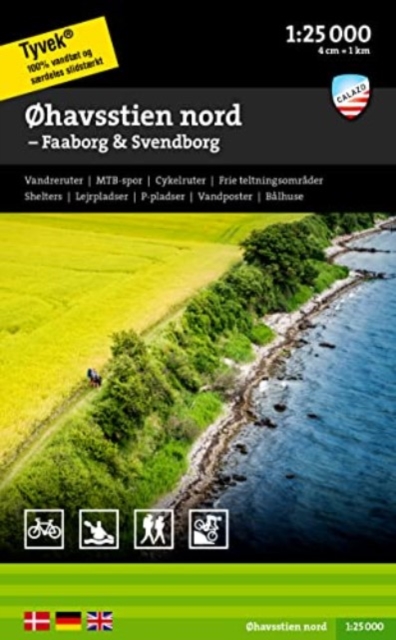 Øhavsstien syd - Ærø & Rudkøbing, Sheet map, folded Book