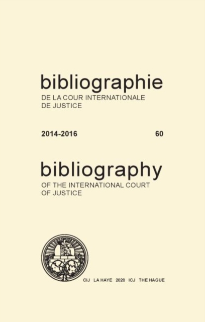 Bibliography of the International Court of Justice, Paperback / softback Book
