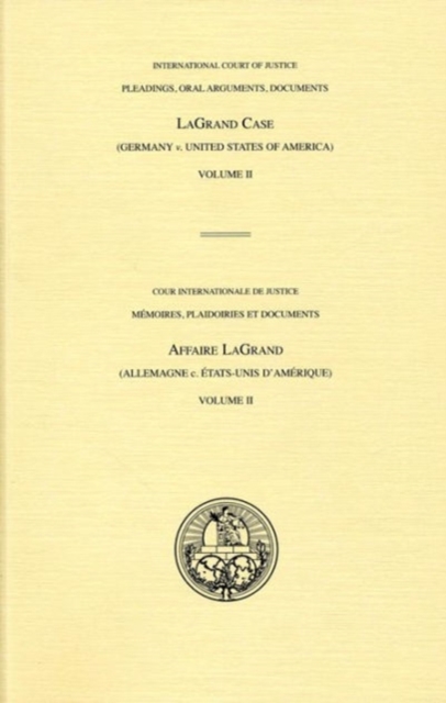 Germany v. United States of America : Vol. 2, Paperback / softback Book