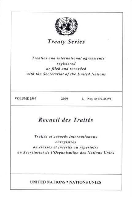 Treaty Series : Volume 2597, Paperback / softback Book