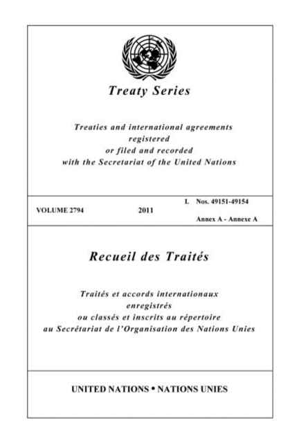 Treaty Series 2794 (English/French Edition), Paperback / softback Book