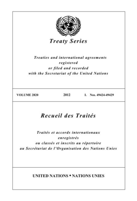 Treaty Series 2820 (English/French Edition), Paperback / softback Book