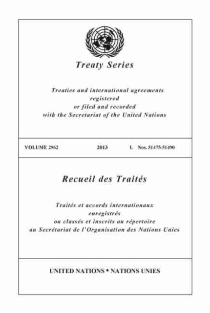 Treaty Series 2962 (English/French Edition), Paperback / softback Book