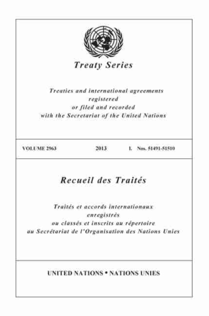 Treaty Series 2963 (English/French Edition), Paperback / softback Book