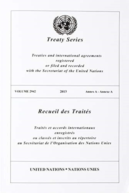 Treaty Series 2942 (English/French Edition), Paperback / softback Book