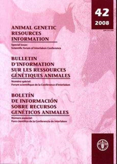 Animal Genetic Resources Information (Animal Genetic Resources - An International Journal), Paperback / softback Book