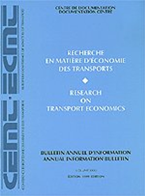 Research on Transport Economics 1999, PDF eBook