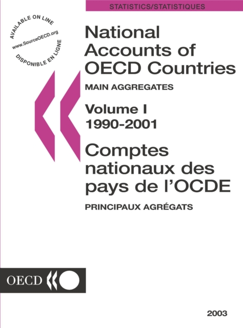 National Accounts of OECD Countries 2003, Volume I, Main Aggregates, PDF eBook