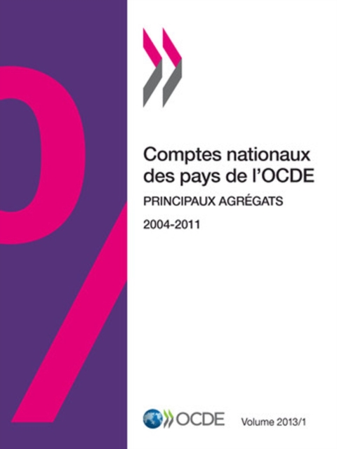 Comptes nationaux des pays de l'OCDE, Volume 2013 Numero 1 Principaux agregats, PDF eBook
