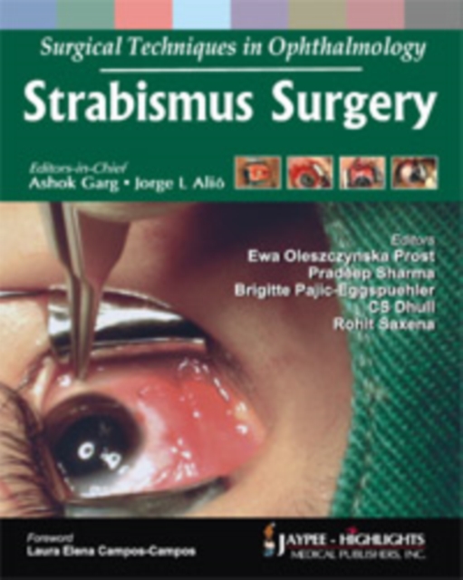 Surgical Techniques in Ophthalmology: Strabismus Surgery, Hardback Book