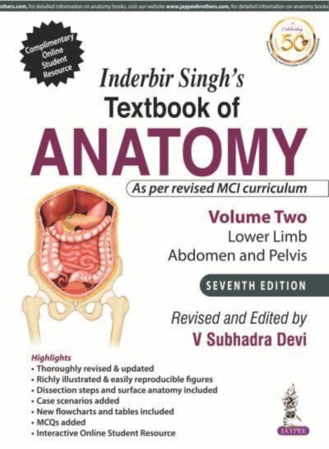 Inderbir Singh's Textbook of Anatomy (Volume 2: Lower Limb, Abdomen and Pelvis), Paperback / softback Book