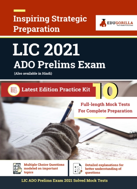 LIC ADO Prelims Exam 2021 10 Mock Tests For Complete Preparation, PDF eBook