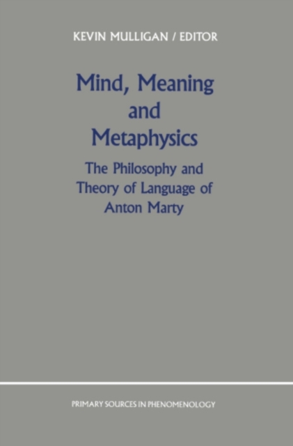 Mind, Meaning and Metaphysics : The Philosophy and Theory of Language of Anton Marty, PDF eBook