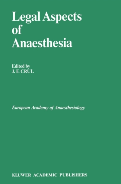 Legal Aspects of Anaesthesia, PDF eBook