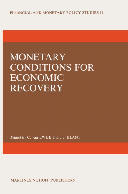 Monetary Conditions for Economic Recovery, PDF eBook