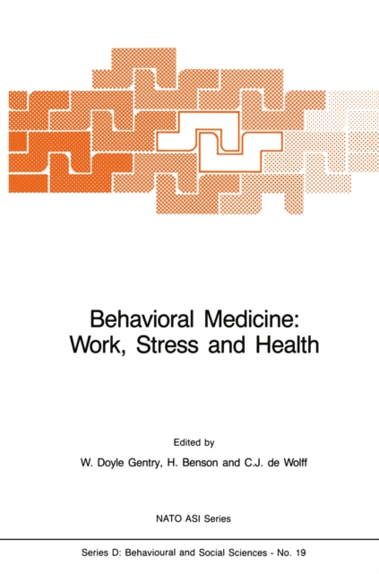 Behavioral Medicine: Work, Stress and Health, PDF eBook