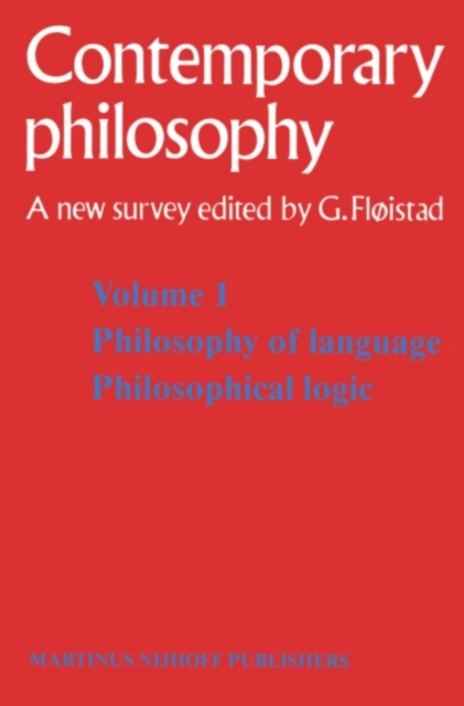 Tome 1 Philosophie du langage, Logique philosophique / Volume 1 Philosophy of language, Philosophical logic, PDF eBook