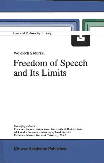 Freedom of Speech and Its Limits, PDF eBook