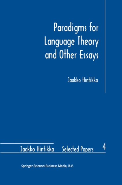 Paradigms for Language Theory and Other Essays, PDF eBook