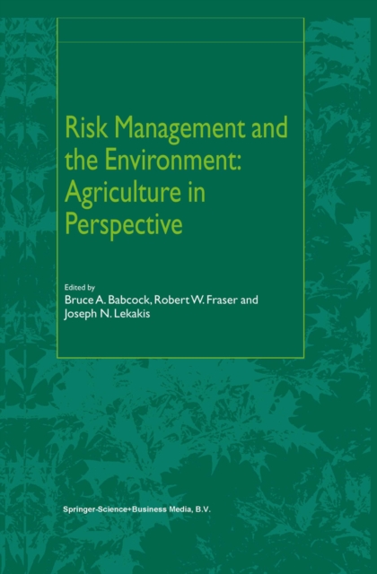 Risk Management and the Environment: Agriculture in Perspective, PDF eBook