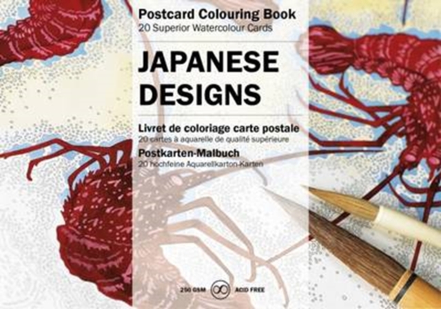 Japanese Designs : Postcard Colouring Book, Postcard book or pack Book