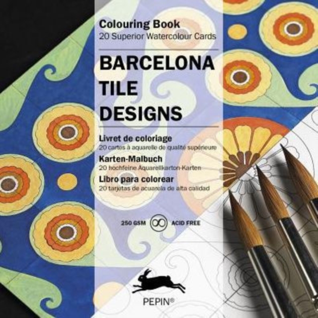 Barcelona Tile Designs : Colouring Card Book, Paperback / softback Book
