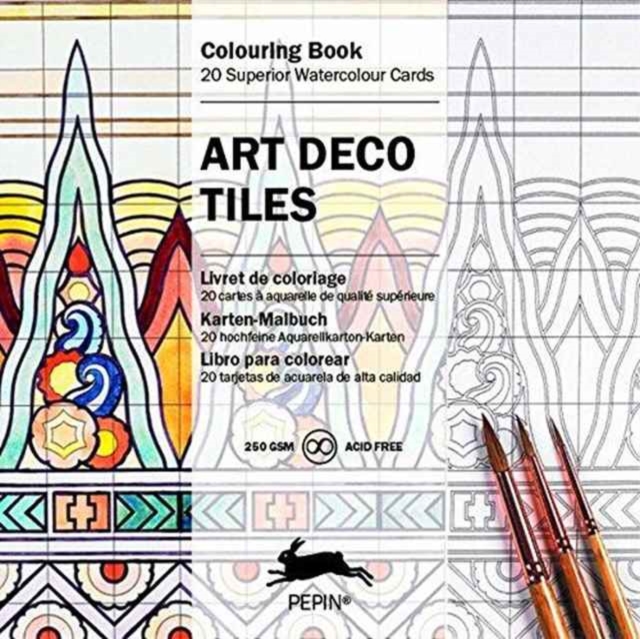 Art Deco Tiles : Colouring Card Book, Paperback / softback Book
