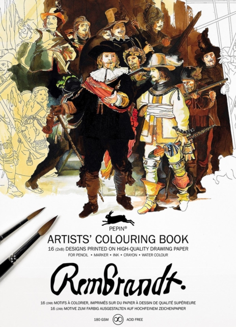 Rembrandt : Artists' Colouring Book, Paperback / softback Book