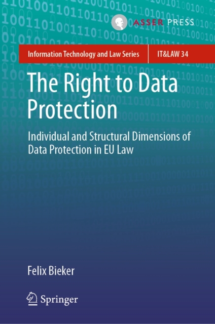 The Right to Data Protection : Individual and Structural Dimensions of Data Protection in EU Law, EPUB eBook