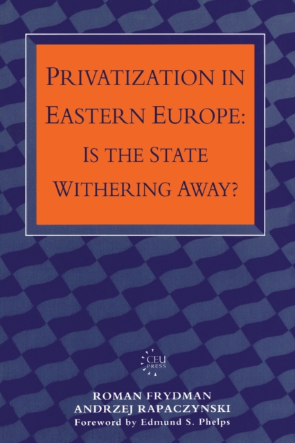 Privatization in Eastern Europe : Is the State Withering Away?, PDF eBook