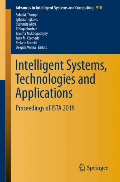 Intelligent Systems, Technologies and Applications : Proceedings of ISTA 2018, EPUB eBook