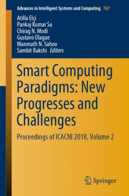 Smart Computing Paradigms: New Progresses and Challenges : Proceedings of ICACNI 2018, Volume 2, EPUB eBook