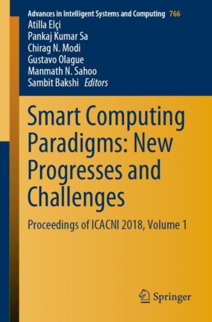 Smart Computing Paradigms: New Progresses and Challenges : Proceedings of ICACNI 2018, Volume 1, EPUB eBook