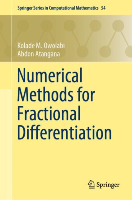 Numerical Methods for Fractional Differentiation, Hardback Book